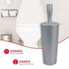 Home Basics Plastic Toilet Brush Holder, Grey TB45048